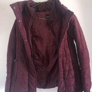 Burgundy Coat